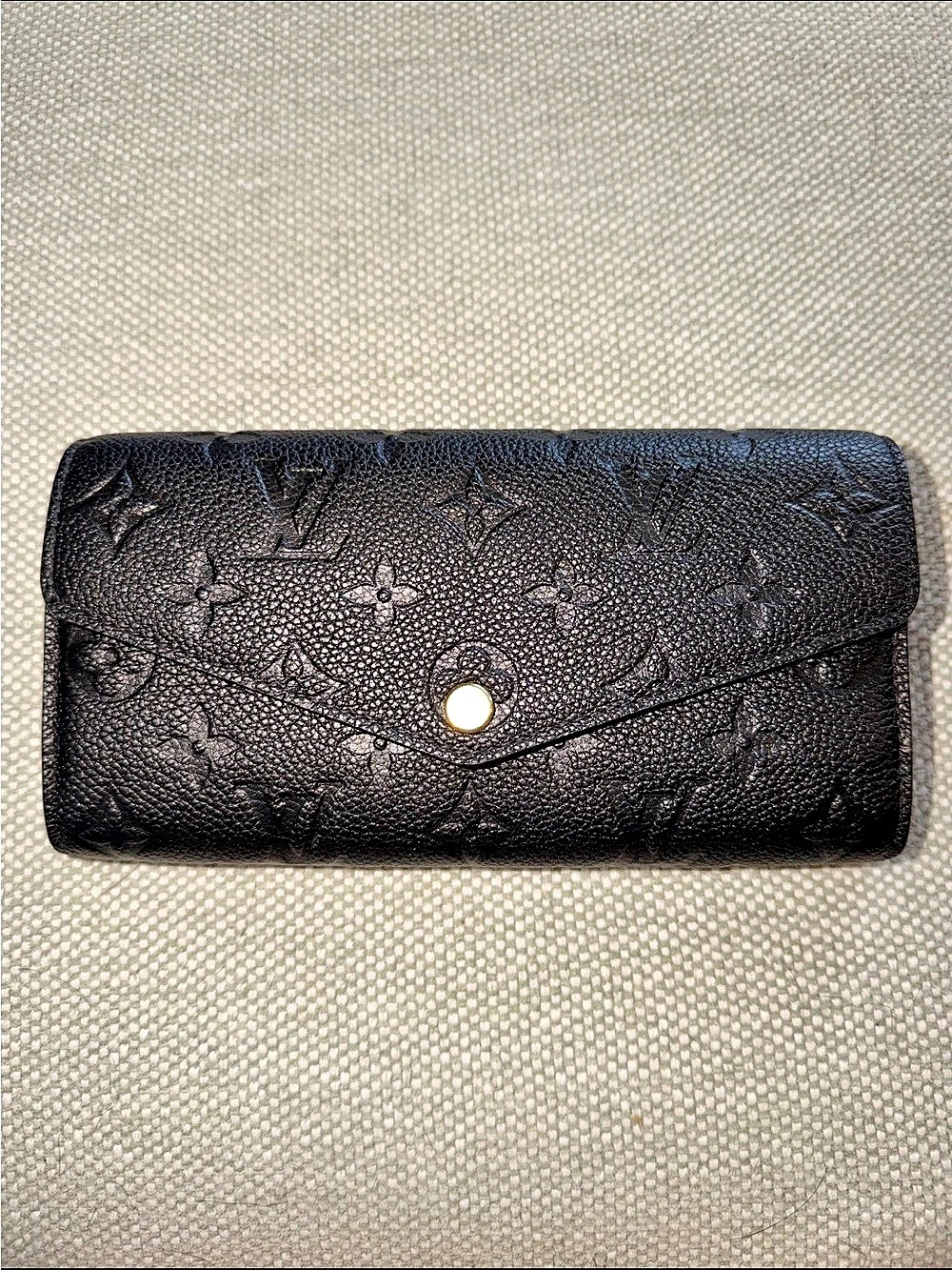 Louis Vuitton Monogram Long Wallet in Black Like New